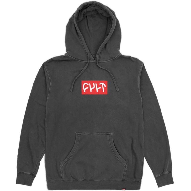 Cult 18 Logo Hooded Sweat - Vintage Black