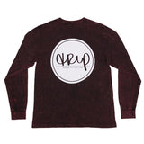 The Trip Badge Pocket Long Sleeve Tee - Maroon