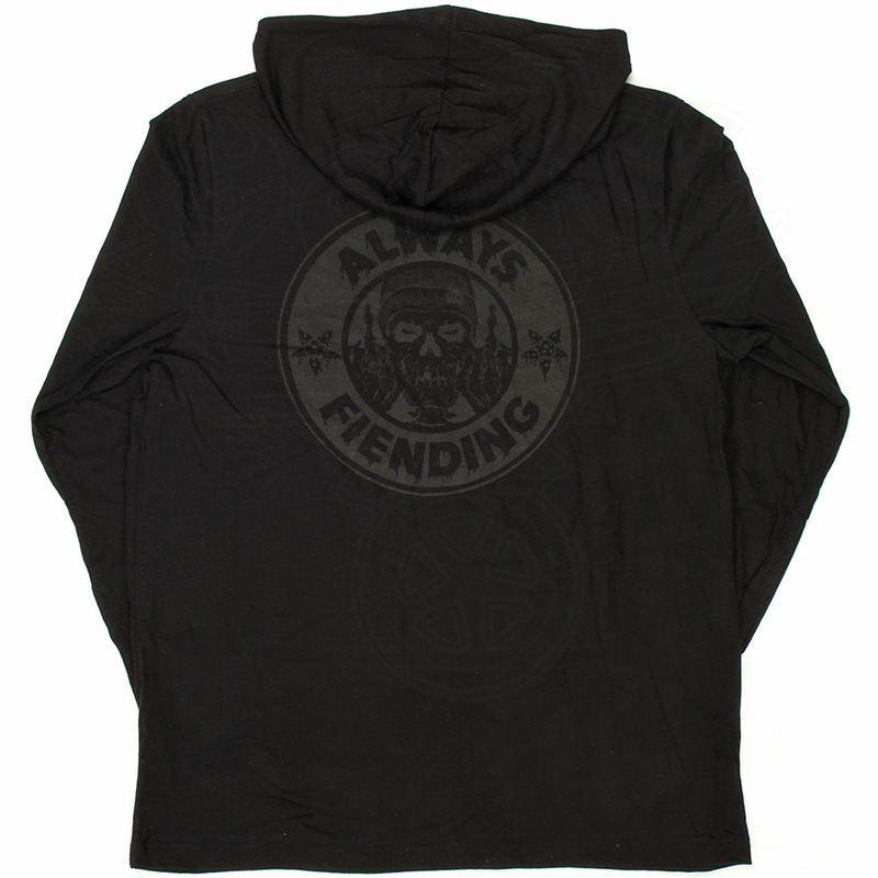 Fiend Reynolds V2 Spring Hooded Sweat - Black/Black