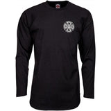 Independent Past, Present, Future Baseball Longsleeve Tee - Black/Black