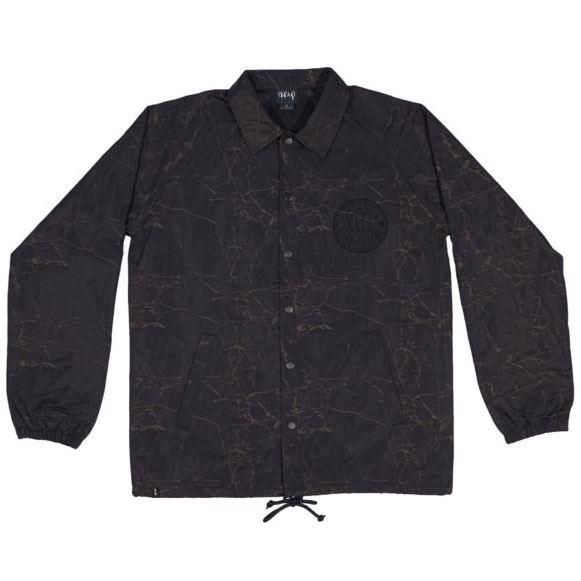 The Trip Crackle Psych Coach Jacket - Black