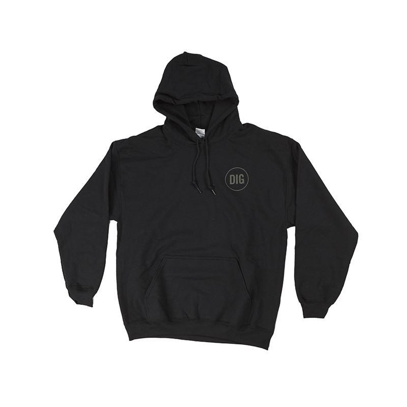 Dig Circle Hoodie - Black
