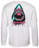 Santa Cruz Speedwheels Shark Longsleeve Tee - White