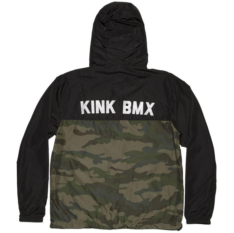 Kink Breach Windbreaker Jacket - Black/Camo