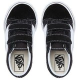 Vans Toddler Old Skool V Shoes -  Black/White
