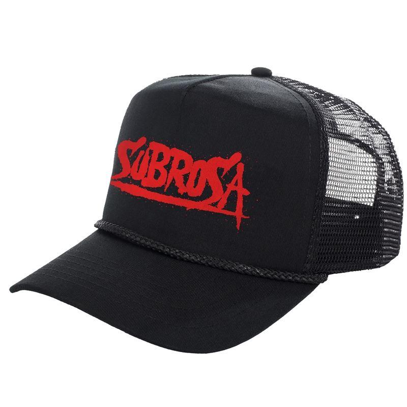 Subrosa Splattered Trucker Hat - Black Black