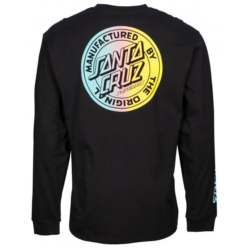 Santa Cruz MFG Fade Dot Longsleeve Tee - Black