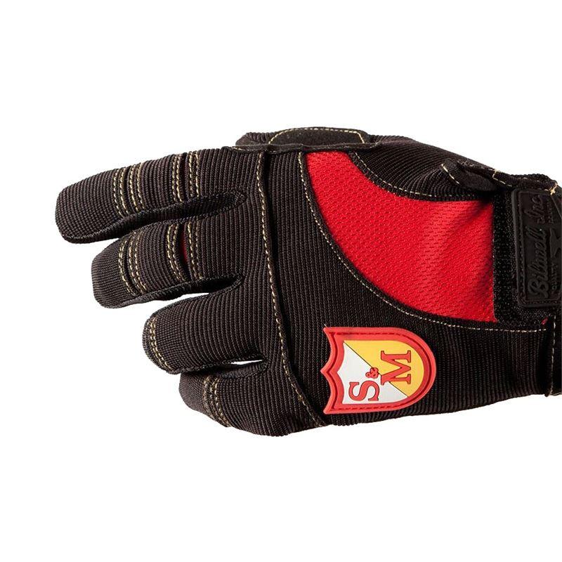 S&M Biltwell Shield Glove - Black/Red