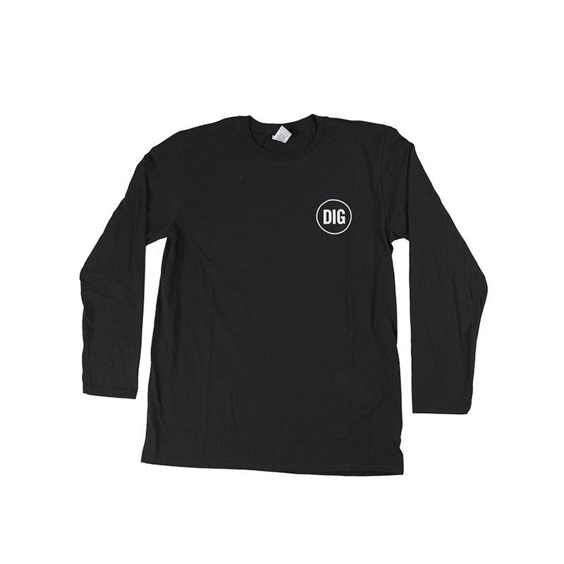 Dig Circle Longsleeve Tee - Black