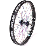 Profile Elite Front Female Wheel - Titanium Upgrade - Black/Rainbow