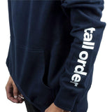 Tall Order Patch / Arm Print Hooded Sweatshirt - Navy Blue