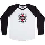 Independent Youth Truck Co Longsleeve Baseball Tee - Black/White