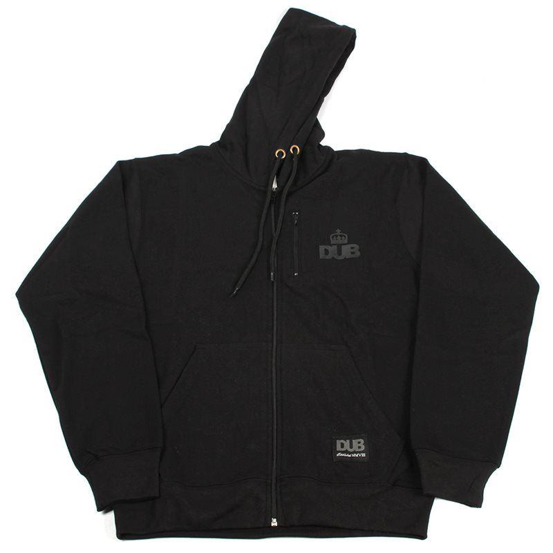 Dub Stash Zip Hooded Sweat - Black