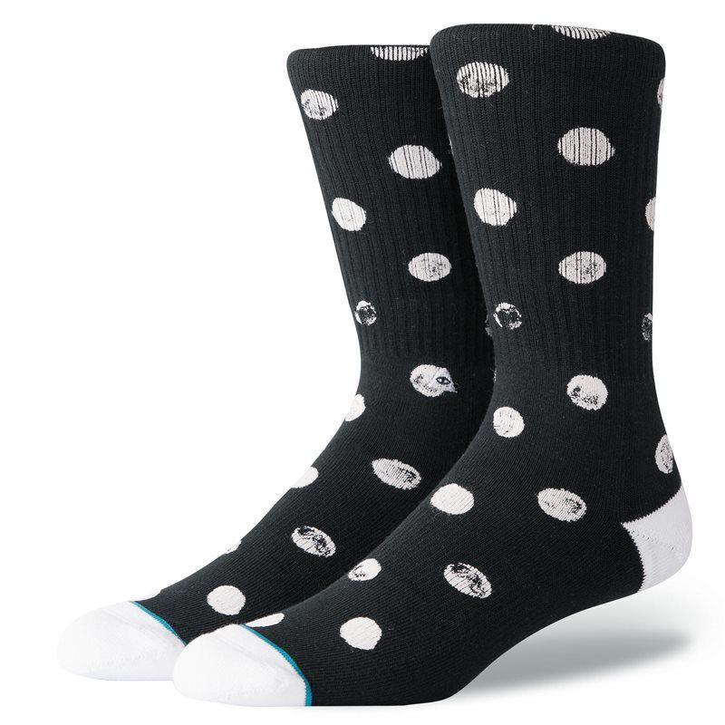 Stance Dot Vibes Socks - Black L/XL (8uk-12uk)