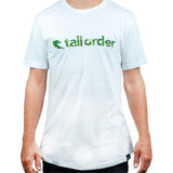 Tall Order Font Tee - White With Camo Print