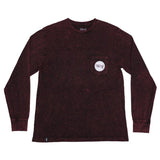 The Trip Badge Pocket Long Sleeve Tee - Maroon