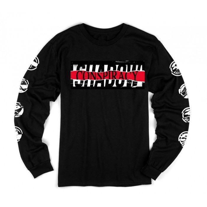 Shadow Distorted Longsleeve Tee - Black