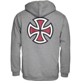 Independent Bar Cross Hooded Sweat - Dark Heather