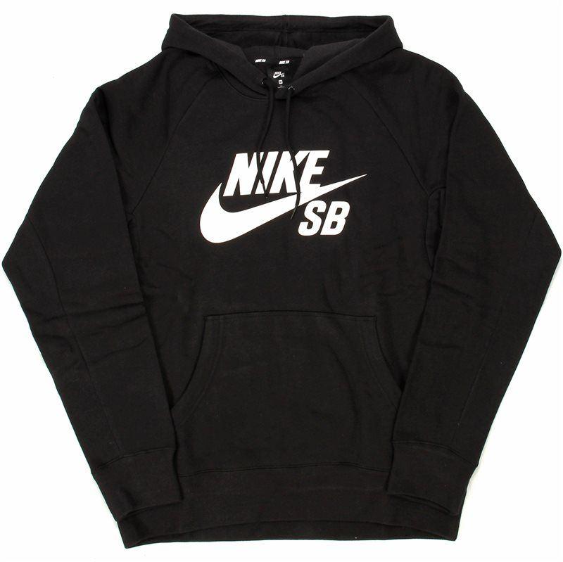 Nike SB Icon Hooded Sweat Black/White